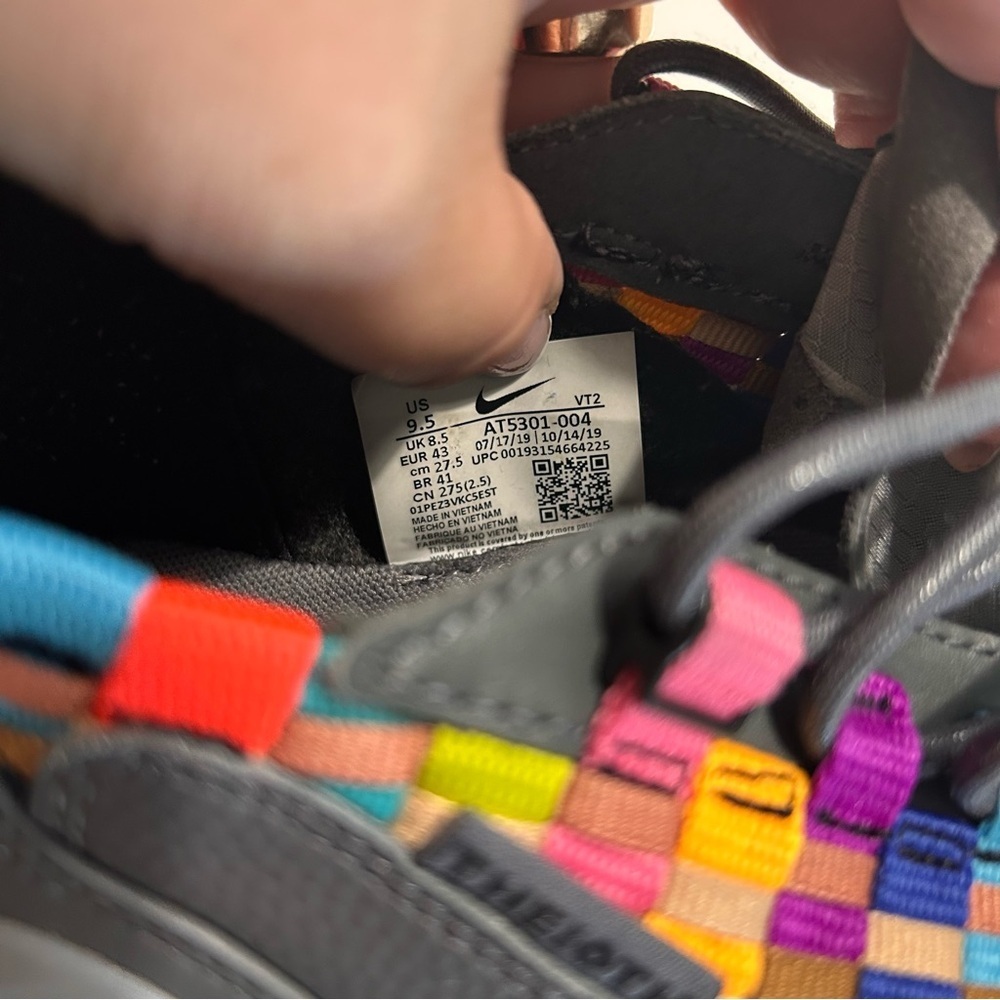 Nike React Sertu AT5301-004 Iron Grey Multi Sz 9.5 Running Shoes Rare Colorway - Picture 11 of 13